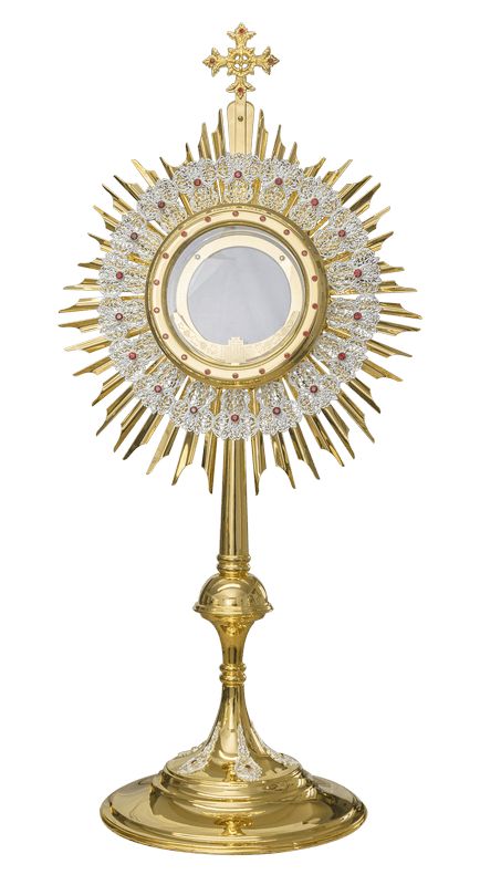 Monstrancja na dużą hostię 85 cm (28)