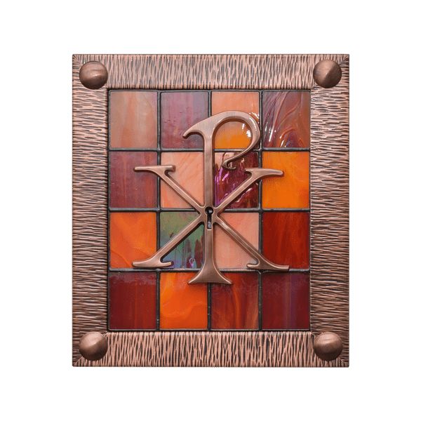 Tabernakulum mosiężne - PX szkło witrażowe (53)