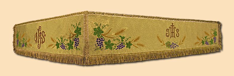 Baldachim złoty 110x140 z usztywnieniem (4) - zdjęcie 2 - Baldachim złoty 110x140 z usztywnieniem (4)