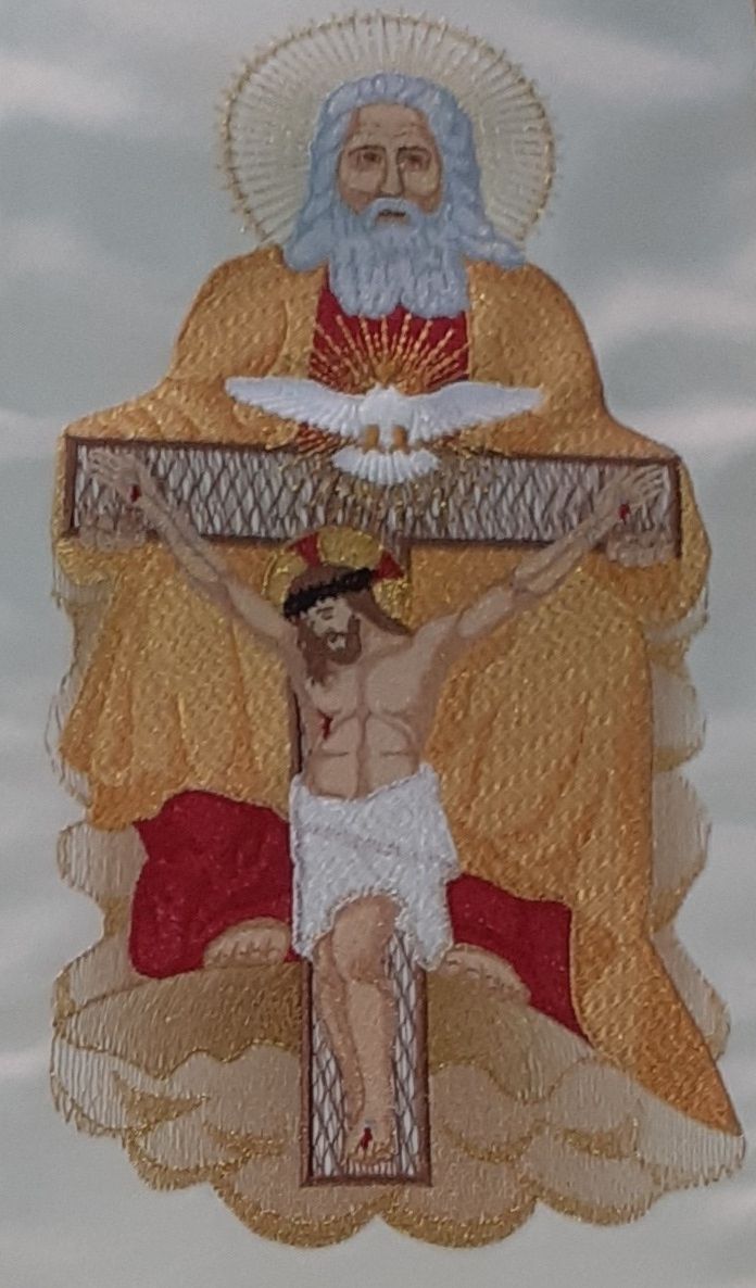 Stuła haftowana - Święta Trójca (36) - zdjęcie 2 - Stuła haftowana - Święta Trójca (36)