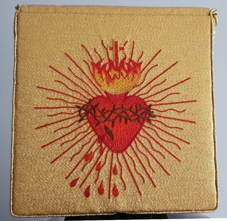 Bursa do chorych haftowana - Serce Pana Jezusa (34) - zdjęcie 4 - Bursa do chorych haftowana (34)