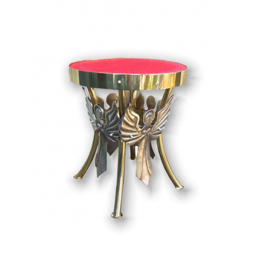 Tron pod monstrancje ~`30 cm, srebrzone anioły (11)