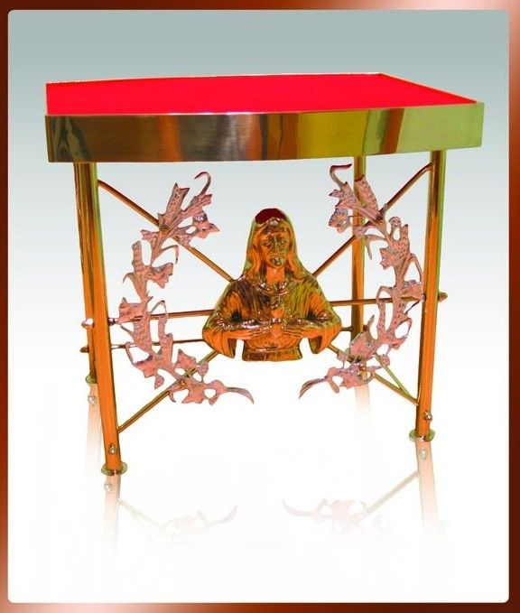 Tron pod monstrancje 29 cm, wizerunek Chrystusa (14)