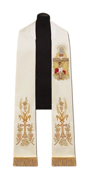Stuła haftowana - Święta Trójca (36)