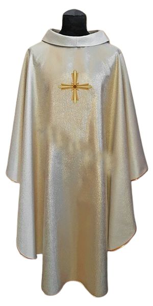 Ornat złoty, błyszczący, haft na tkaninie (1)