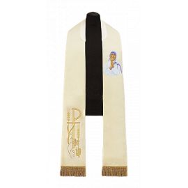 Stuła haftowana Matka Teresa z Kalkuty (28) - Z POSTACIAMI - Nowość