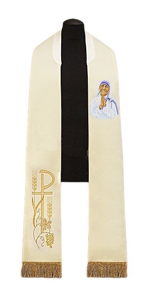 Stuła haftowana Matka Teresa z Kalkuty (28)