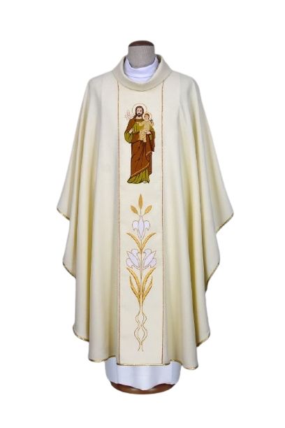 Ornat haftowany z wizerunkiem Świętego Józefa (11)