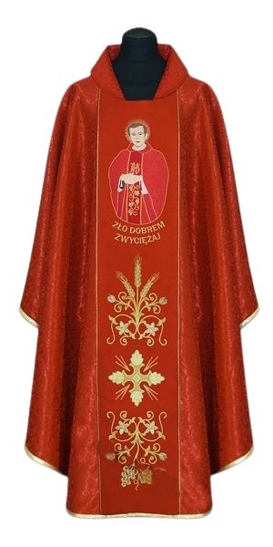 Ornat z wizerunkiem bł. ksiądz Jerzy Popiełuszko (2)