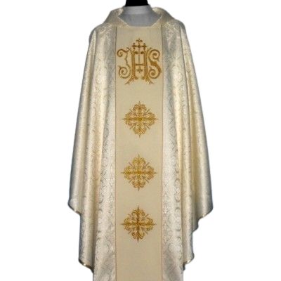 Ornat z komputerowo haftowanym pasem (21) - zdjęcie 2 - Ornat z komputerowo haftowanym pasem (21)