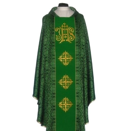 Ornat z komputerowo haftowanym pasem (21) - zdjęcie 5 - Ornat z komputerowo haftowanym pasem (21)