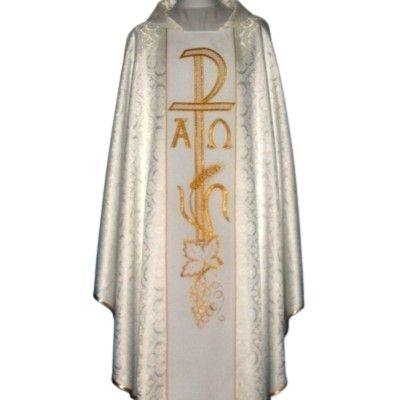 Ornat z komputerowo haftowanym pasem (22) - zdjęcie 4 - Ornat z komputerowo haftowanym pasem (22)