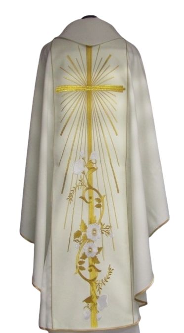 Ornat ślubny z szerokim pasem - zdjęcie 2 - Ornat ślubny z szerokim pasem