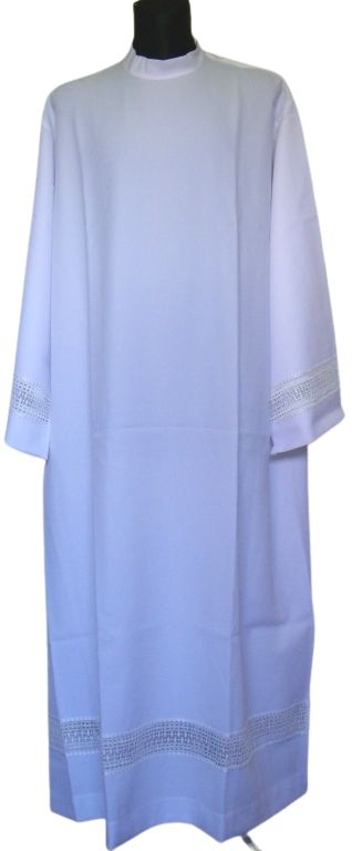 Alba kapłańska żorżeta - wstawka gipiurowa - zdjęcie 2 - Alba kapłańska żorżeta - wstawka gipiurowa