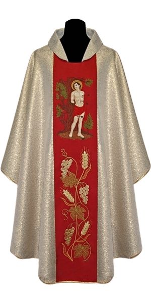 Ornat haftowany św. Sebastian