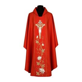 Ornat haftowany Jezus Ukrzyżowany