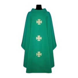 Ornat z lnu - kolory liturgiczne krzyż