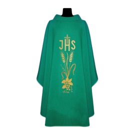 Ornat z lnu - kolory liturgiczne IHS - zdjęcie 4 - Ornat z lnu - kolory liturgiczne IHS