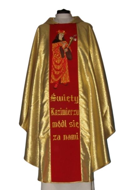 Ornat z wizerunkiem św. Kazimierza - zdjęcie 5 - Ornat z wizerunkiem św. Kazimierza