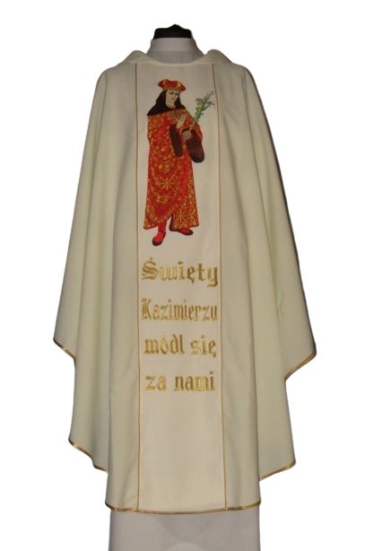 Ornat z wizerunkiem św. Kazimierza