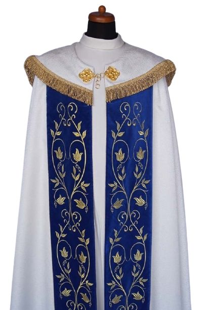 Kapa liturgiczna Maryjna - haftowana (20) - zdjęcie 2 - Kapa liturgiczna Maryjna - haftowana (20)