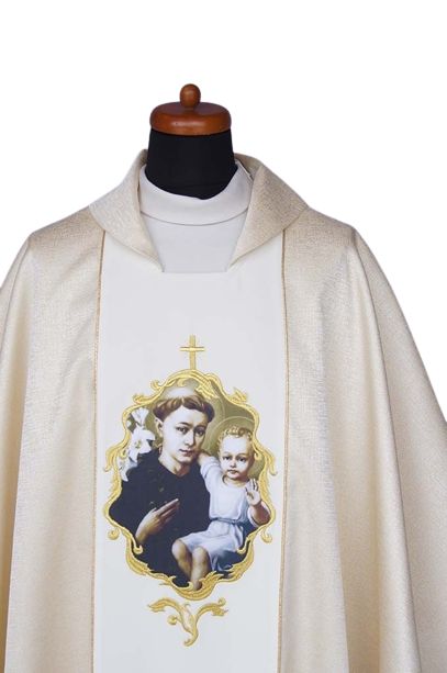 Ornat z wizerunkiem św. Antoniego - zdjęcie 3 - Ornat z wizerunkiem św. Antoniego