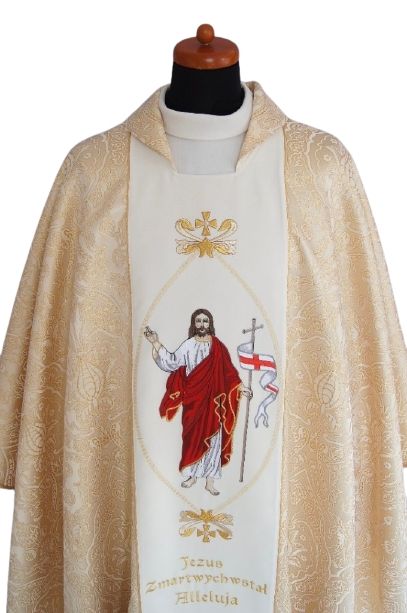 Ornat wielkanocny - Jezus Zmartwychwstały - zdjęcie 2 - Ornat wielkanocny - Jezus Zmartwychwstały