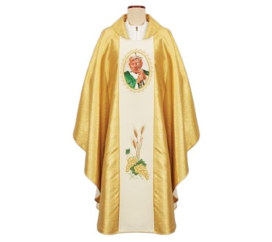 Ornat z wizerunkiem Jan Paweł II - zdjęcie 2 - Ornat z wizerunkiem Jan Paweł II