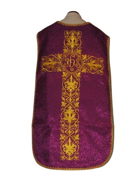 Ornat rzymski IHS - fiolet (11) - zdjęcie 2 - Ornat rzymski IHS - fiolet (11)