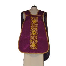 Ornat rzymski IHS - fiolet (11) - Ornaty rzymskie - Nowość