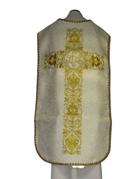 Ornat rzymski IHS - ecru (13) - zdjęcie 2 - Ornat rzymski IHS - ecru (13)