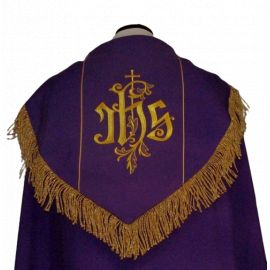 Kapa haftowana - IHS (kolory liturgiczne) - zdjęcie 3 - Kapa haftowana - IHS (kolory liturgiczne)