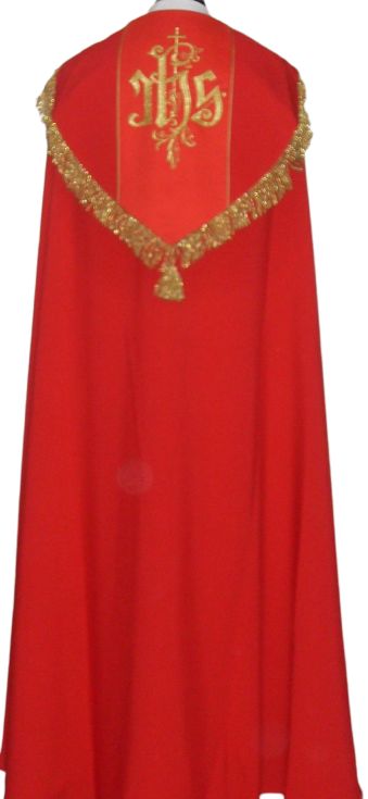 Kapa haftowana - IHS kolory liturgiczne (2) - zdjęcie 2 - Kapa haftowana - IHS kolory liturgiczne (2)