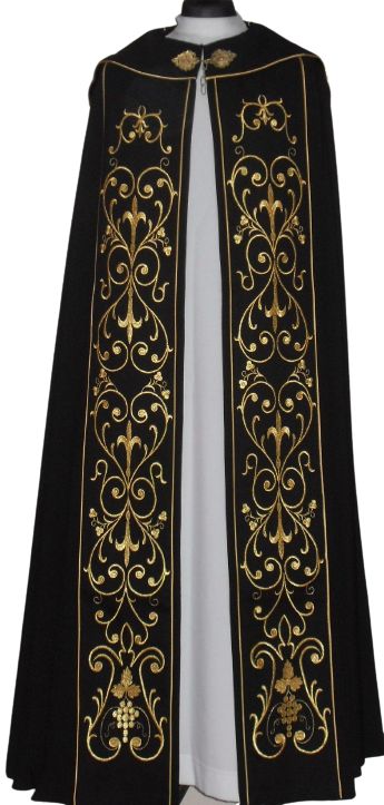 Kapa haftowana - IHS kolory liturgiczne (2) - zdjęcie 3 - Kapa haftowana - IHS kolory liturgiczne (2)