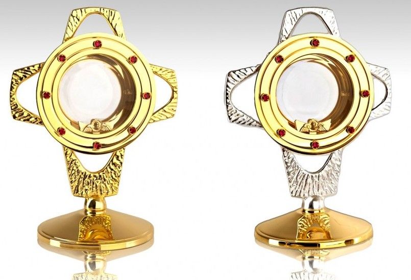 Monstrancja pozłacana mała - 24 cm (S1)