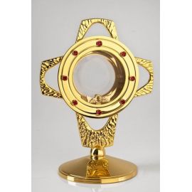 Monstrancja pozłacana mała - 24 cm (S1) - zdjęcie 2 - Monstrancja pozłacana mała - 24 cm (S1)