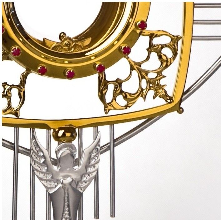 Monstrancja pozłacana, elementy srebrzone - (S12) - zdjęcie 2 - Monstrancja pozłacana, elementy srebrzone - (S12)