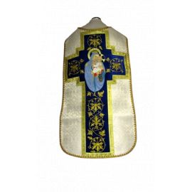 Ornat rzymski haftowany Matka Boża Szkaplerzna - Ornaty Maryjne - Nowość