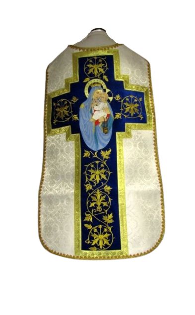 Ornat rzymski haftowany Matka Boża Szkaplerzna