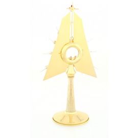 Monstrancja pozłacana, elementy srebrzone - 55 cm (S17) - zdjęcie 3 - Monstrancja pozłacana, elementy srebrzone - 55 cm (S17)