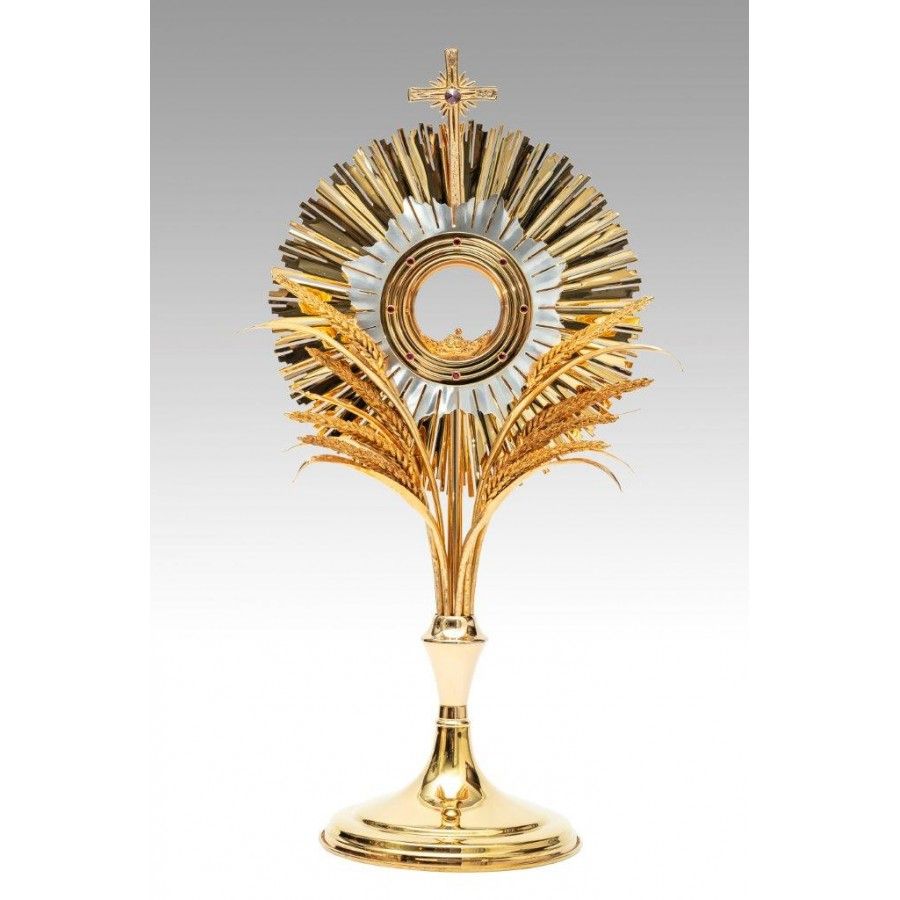 Monstrancja złocona, bogato zdobiona - 63 cm (S028)