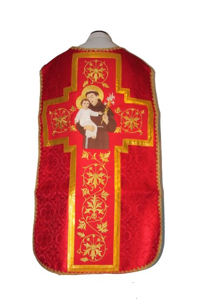 Ornat rzymski haftowany Święty Antoni