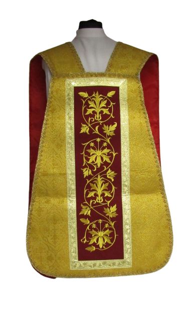 Ornat rzymski miodowy, rozeta (53) - zdjęcie 2 - Ornat rzymski miodowy, rozeta (53)