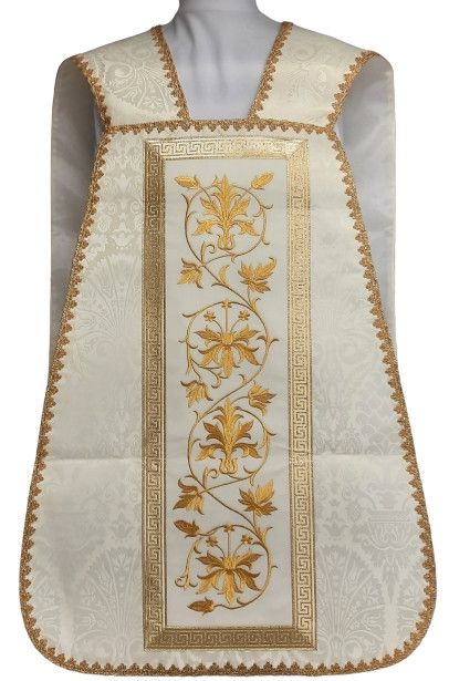 Ornat rzymski haftowany z wizerunkiem Świętego Józefa (7) - zdjęcie 2 - Ornat rzymski haftowany z wizerunkiem Świętego Józefa (7)