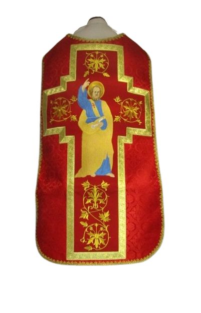 Ornat rzymski czerwony Święty Piotr (62)