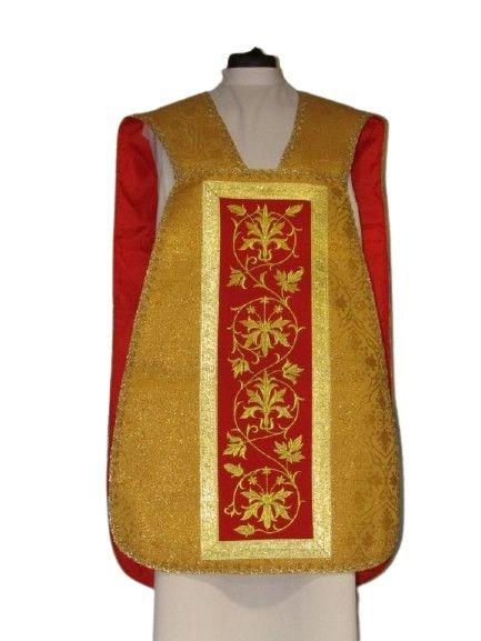 Ornat rzymski czerwony Serce Pana Jezusa (61) - zdjęcie 2 - Ornat rzymski czerwony Serce Pana Jezusa (61)