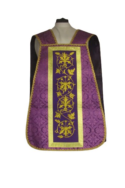 Ornat rzymski haftowany Symbol Franciszkański - zdjęcie 2 - Ornat rzymski haftowany Symbol Franciszkański