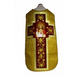 Ornat rzymski haftowany Chrystus Król - Ornaty z Jezusem - Nowość