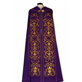 Kapa haftowana fioletowa - ornament (4) - KAPY LITURGICZNE - Nowość