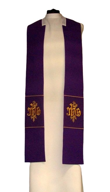 Kapa haftowana fioletowa - ornament (4) - zdjęcie 2 - Kapa haftowana fioletowa - ornament (4)